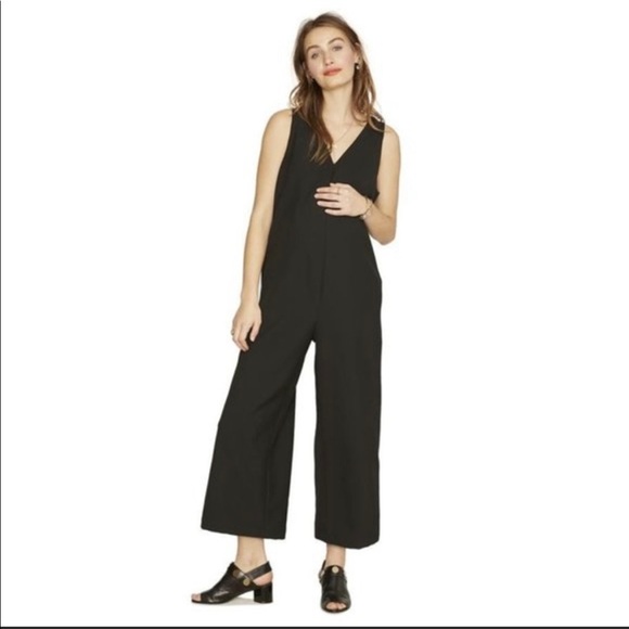 ⭐️Host Pick⭐️HATCH | Black Mira Maternity Jumpsuit - Picture 1 of 7